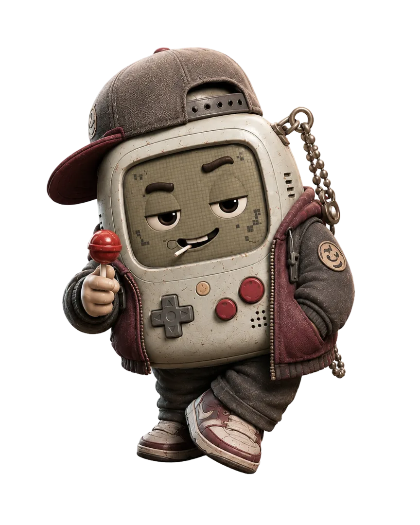 Render o referencia visual de TOMO en Retroville