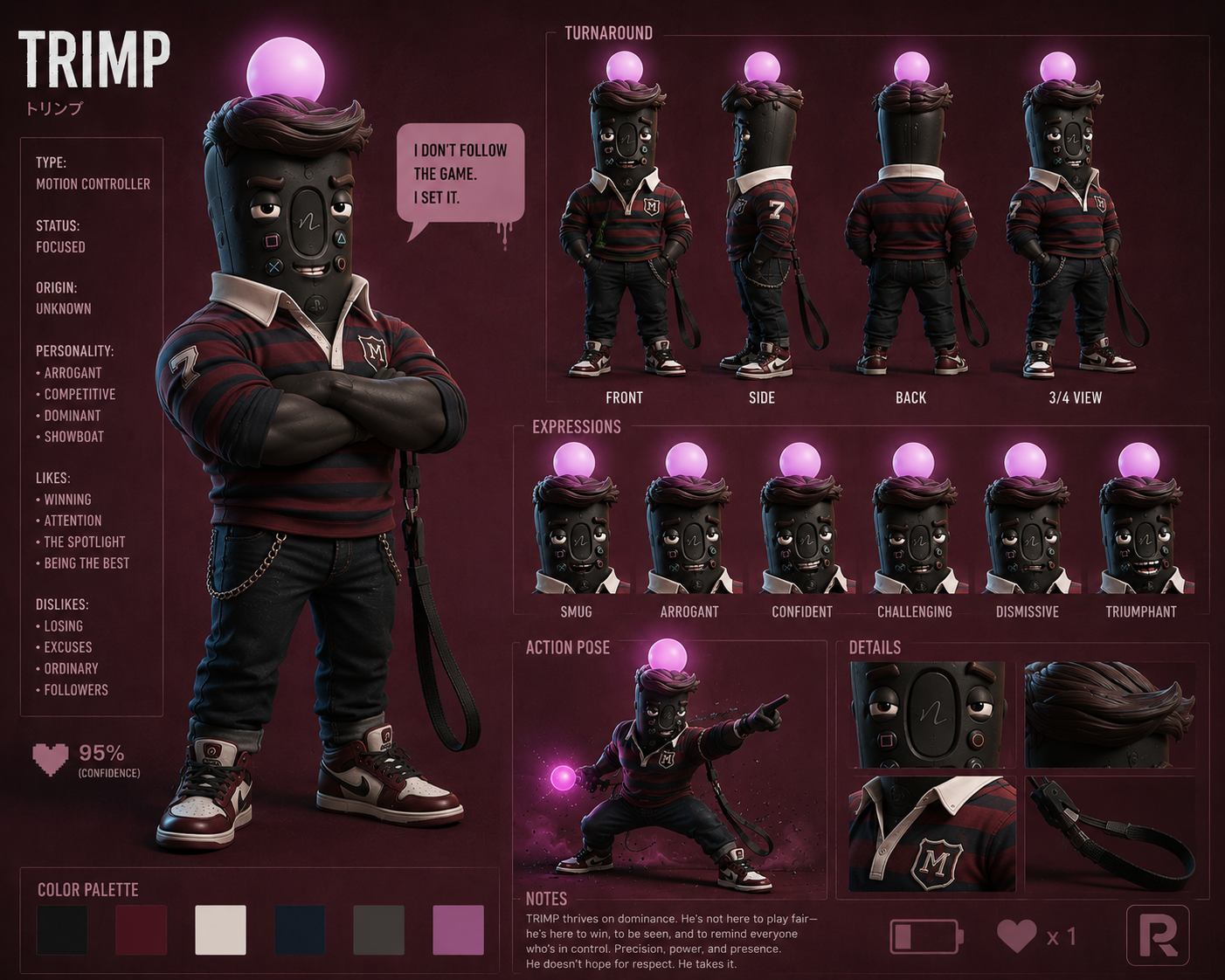 Revisión visual de Trimp con nueva iteración del personaje