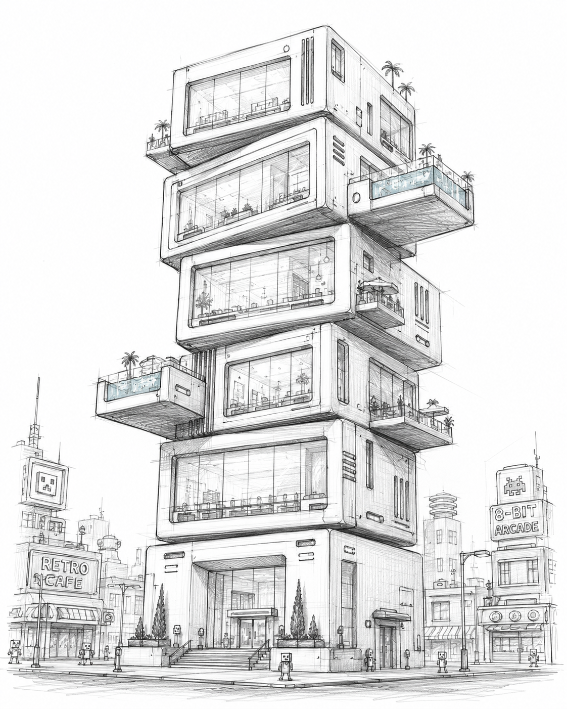 Concept art de RAM District en Retroville